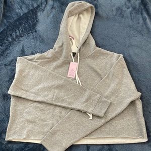 NWT Wild Fable Gray Crop top hoodie
